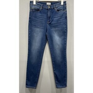 Nicole Miller New York Soho High Rise Skinny Jeans Womens 12 Blue Stretch Denim